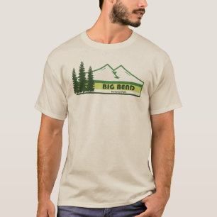 Big Bend Nationaal Park Groene Strepen T-shirt