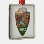 Big Bend National Park Arrowhead Metalen Ornament (Rechts)