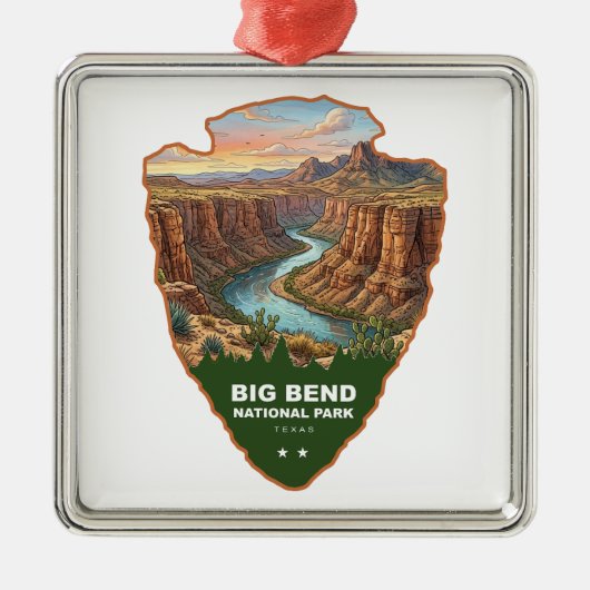 Big Bend National Park Arrowhead Metalen Ornament (Voorkant)