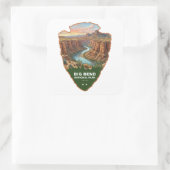 Big Bend National Park Arrowhead Vierkante Sticker (Tas)