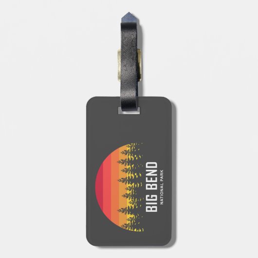 Big Bend National Park Bagagelabel (Achterkant verticaal)