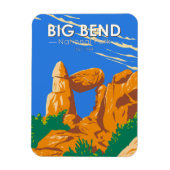 Big Bend National Park Balanced Rock Magneet (Verticaal)