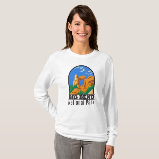 Big Bend National Park Balanced Rock  T-shirt (Voorkant volledig)