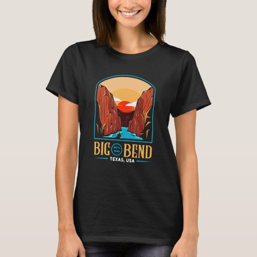 Big Bend National Park Brewster Texas US T-shirt (Voorkant)