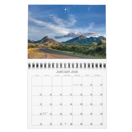 Big Bend National Park Calendar Kalender (Jan 2026)