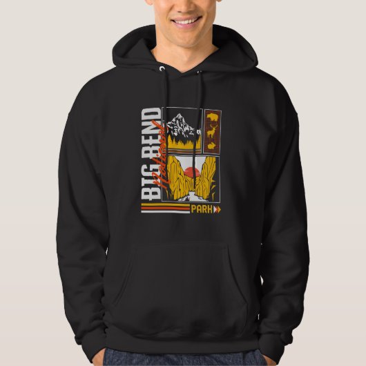 Big Bend National Park Chisos Mountain Texas Hikin Hoodie (Voorkant)