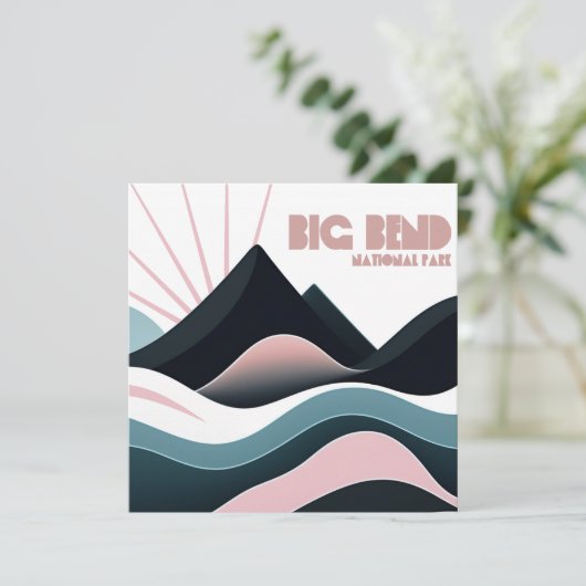 Big Bend National Park Gekleurde heuvels (Staand voorkant)