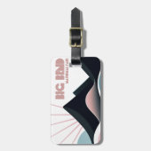 Big Bend National Park Gekleurde heuvels Bagagelabel (Voorkant verticaal)