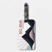 Big Bend National Park Gekleurde heuvels Bagagelabel (Achterkant verticaal)