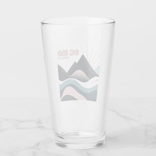 Big Bend National Park Gekleurde heuvels Glas (Achterkant)