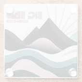 Big Bend National Park Gekleurde heuvels Glazen Onderzetter (Achterkant)