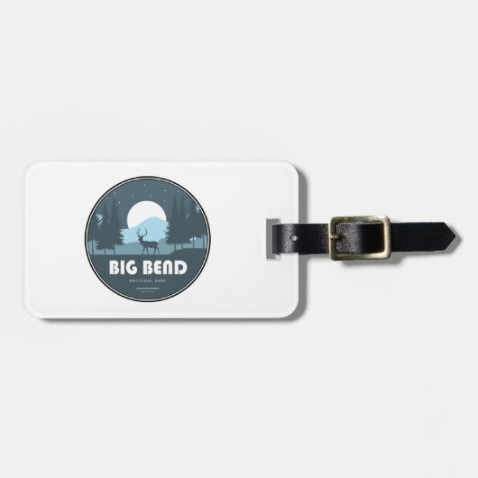 Big Bend National Park Herten Bagagelabel (Voorkant horizontaal)