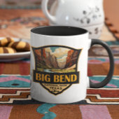 Big Bend National Park Illustratie Retro Badge Mok