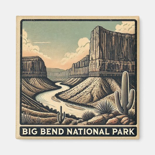 Big Bend National Park Magneet (Voorkant)