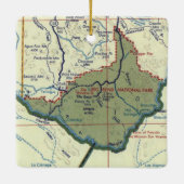 Big Bend National Park Map Keramisch Ornament (Achterkant)