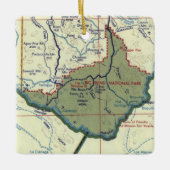 Big Bend National Park Map Keramisch Ornament (Voorkant)