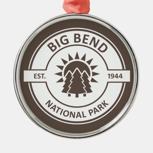 Big Bend National Park Metalen Ornament (Voorkant)