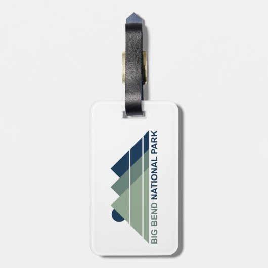 Big Bend National Park Mountain Sun Bagagelabel (Achterkant verticaal)