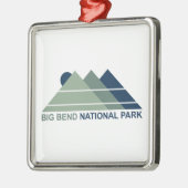 Big Bend National Park Mountain Sun Metalen Ornament (Links)