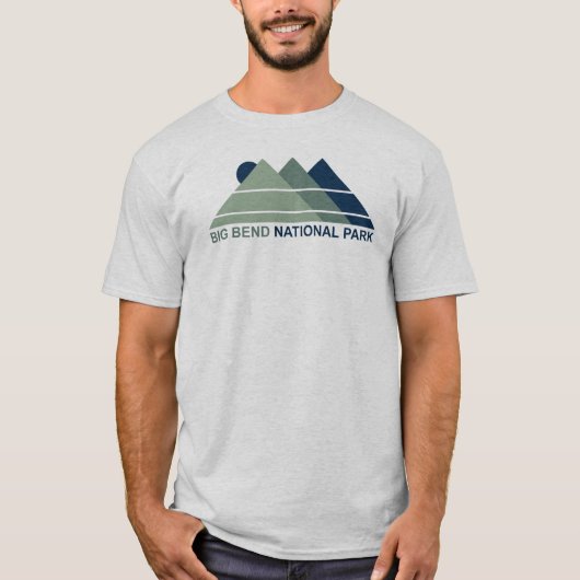 Big Bend National Park Mountain Sun T-shirt (Voorkant)