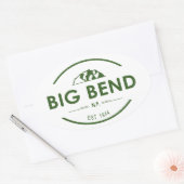 Big Bend National Park Ovale Sticker (Envelop)