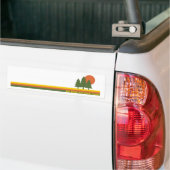 Big Bend National Park Pine Trees Sun Bumpersticker (Op Truck)