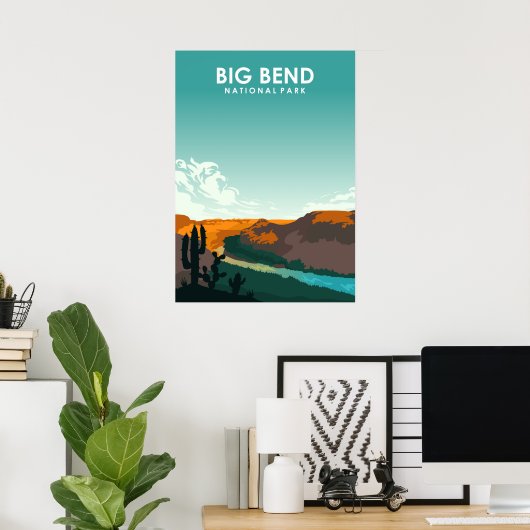 Big Bend National Park Poster (Thuiskantoor)