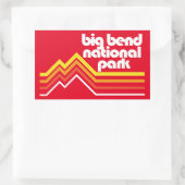 Big Bend National Park Rechthoekige Sticker (Tas)