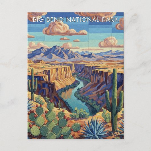 Big Bend National Park Reis Briefkaart (Voorkant)