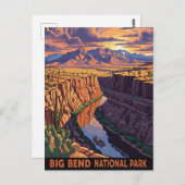 Big Bend National Park Reizen Briefkaart (Voorkant / Achterkant)