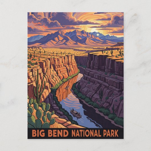 Big Bend National Park Reizen Briefkaart (Voorkant)