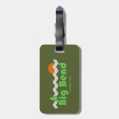 Big Bend National Park Retro Bagagelabel (Achterkant verticaal)