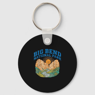 Big Bend National Park retro canyon zon rivier Sleutelhanger
