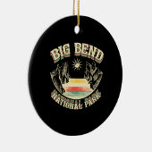 Big Bend National Park Retro Keramisch Ornament (Rechts)