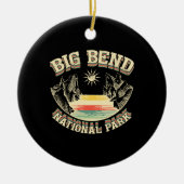 Big Bend National Park Retro Keramisch Ornament (Voorkant)