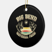 Big Bend National Park Retro Keramisch Ornament (Links)