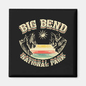 Big Bend National Park Retro Magneet (Voorkant)
