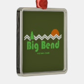 Big Bend National Park Retro Metalen Ornament (Rechts)