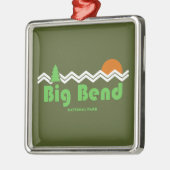 Big Bend National Park Retro Metalen Ornament (Links)