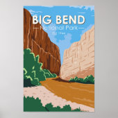 Big Bend National Park Rio Grande Vintage Poster (Voorkant)