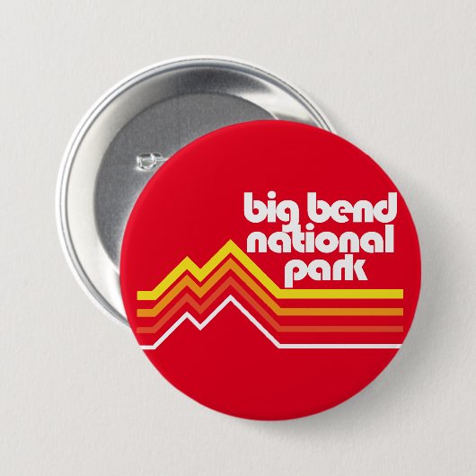 Big Bend National Park Ronde Button 7,6 Cm (Voorkant /achterkant)