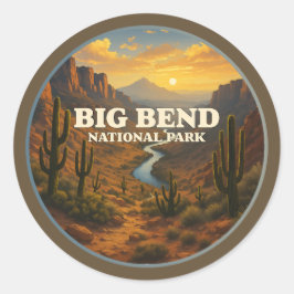 Big Bend National Park Ronde Sticker