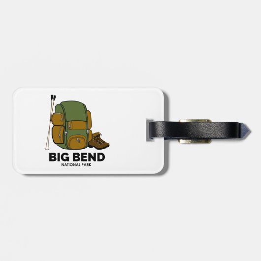 Big Bend National Park-rugzak Bagagelabel (Achterkant horizontaal)