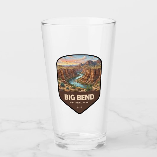 Big Bend National Park Schild Glas (Voorkant)