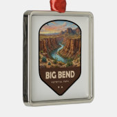 Big Bend National Park Schild Metalen Ornament (Rechts)