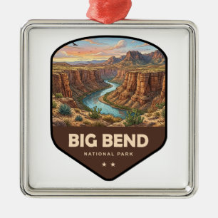 Big Bend National Park Schild Metalen Ornament
