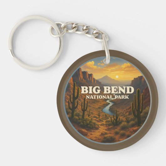 Big Bend National Park Sleutelhanger (Voorkant)