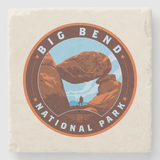 Big Bend National Park Stenen Onderzetter (Voorkant)