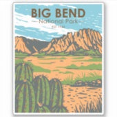 Big Bend National Park  Sticker (Voorkant)