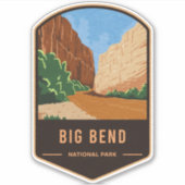 Big Bend National Park Sticker (Voorkant)